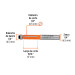 Broca para router, corte recto, 1/4" con balero, TRUPER