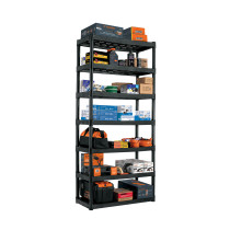 Estante plástico 7 repisas capacidad 60kg, 91x43x185, TRUPER