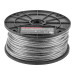 Metro de cable rígido 1/8" acero 7x7 recubierto PVC, 75 m