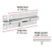 Pasador de barril de acero cromo 5", HERMEX