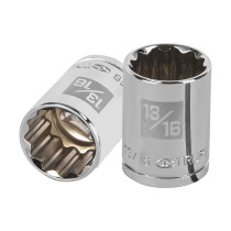 Dado de 13/16", 12 puntas, cuadro 1/2", TRUPER