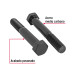 Bolsa con 20 tornillos 1/2" x 3-1/2" acero grado 5, FIERO