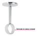 Soporte central para tubo redondo de clóset, HERMEX