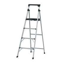 Escalerilla tubular plegable, 4 peldaños, aluminio, TRUPER
