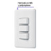 Placa armada con 3 interruptores sencillos, VOLTECK BASIC