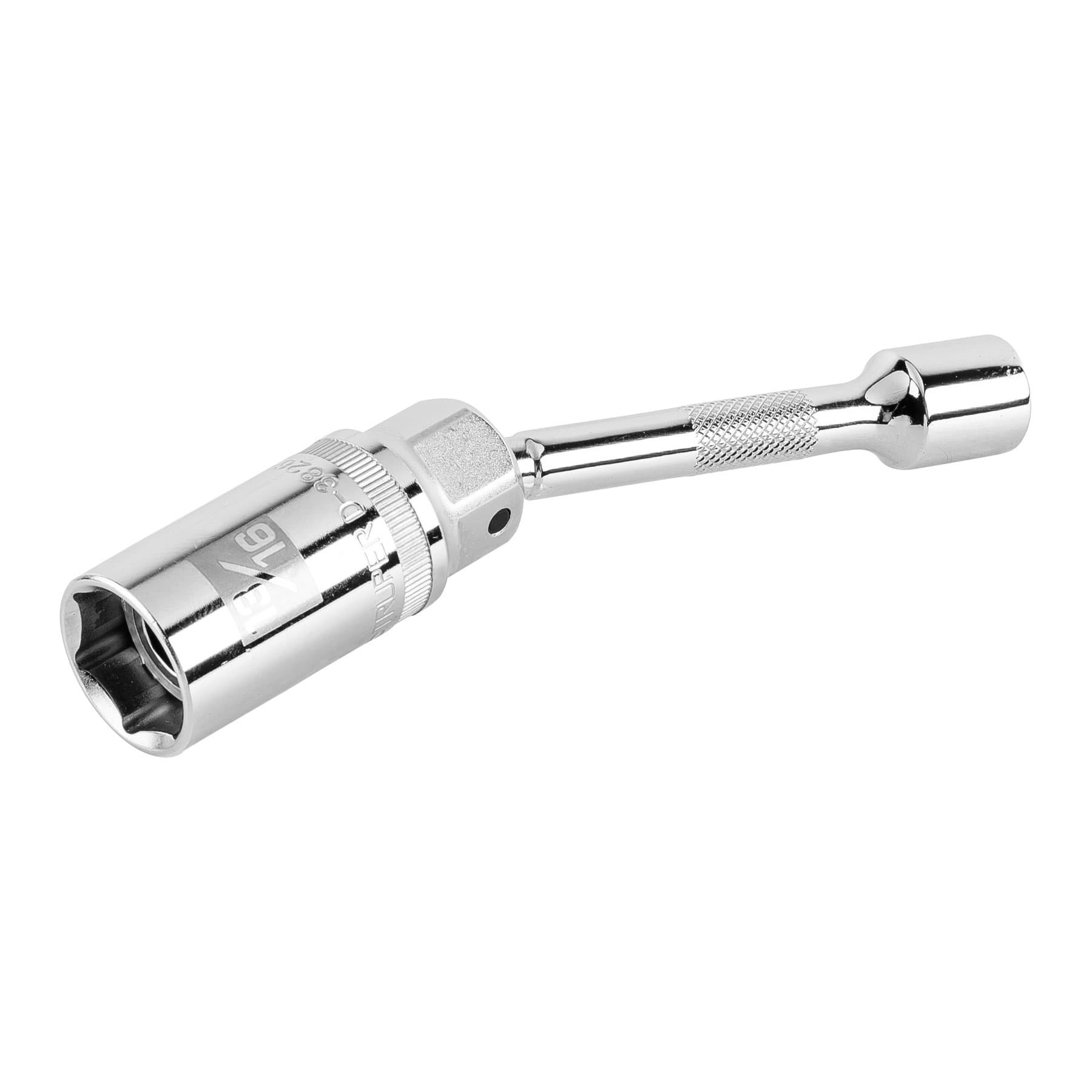 Dado p/bujías cuadro 3/8" articulado 13/16", extensión 6"