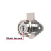 Cerradura para mueble, modelo 21, cromo, HERMEX BASIC