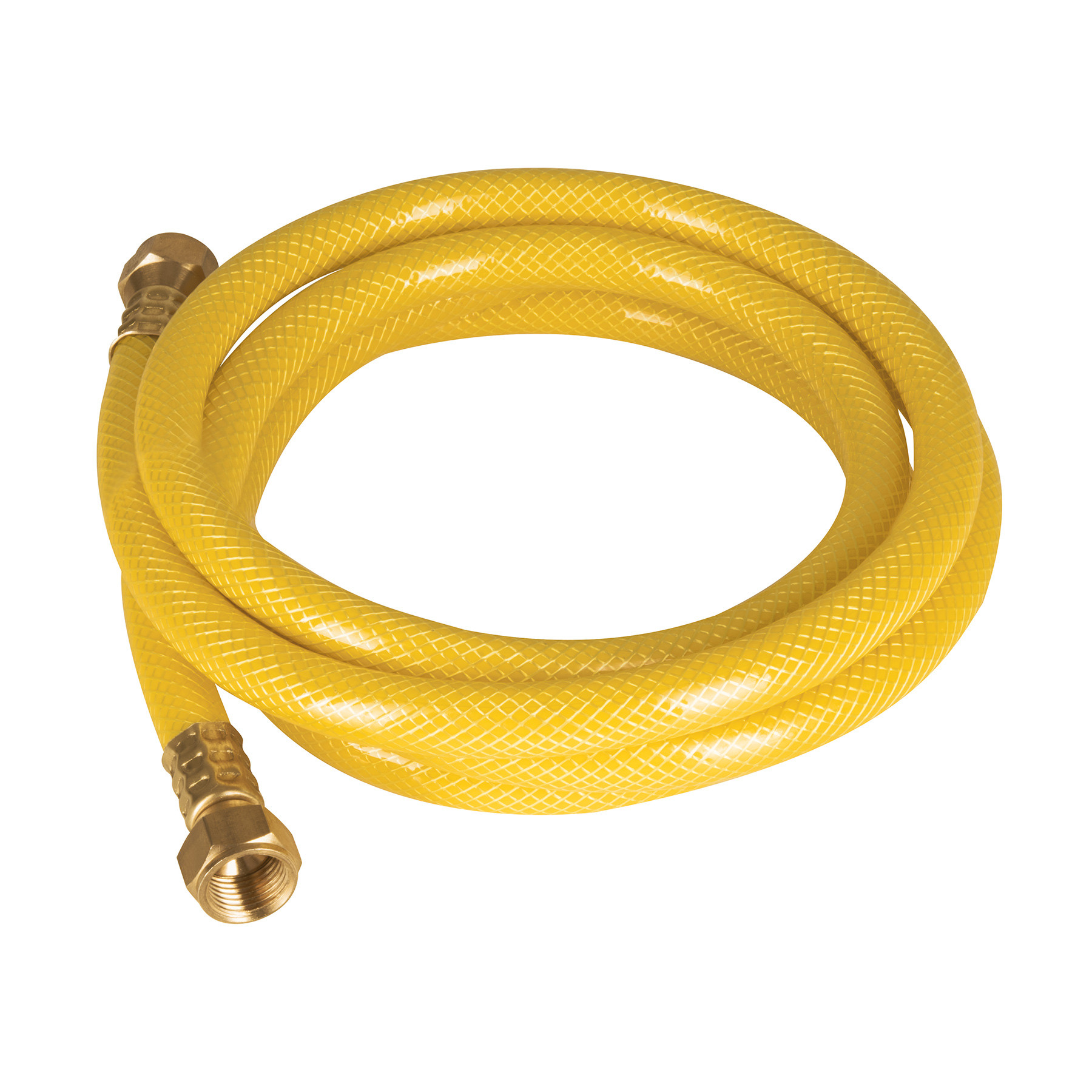 Manguera para gas, PVC amarilla, 3/8" flare, 2 m, FOSET