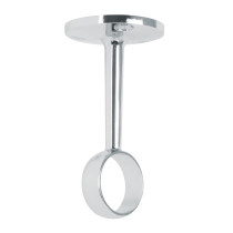 Soporte central para tubo redondo de clóset, HERMEX