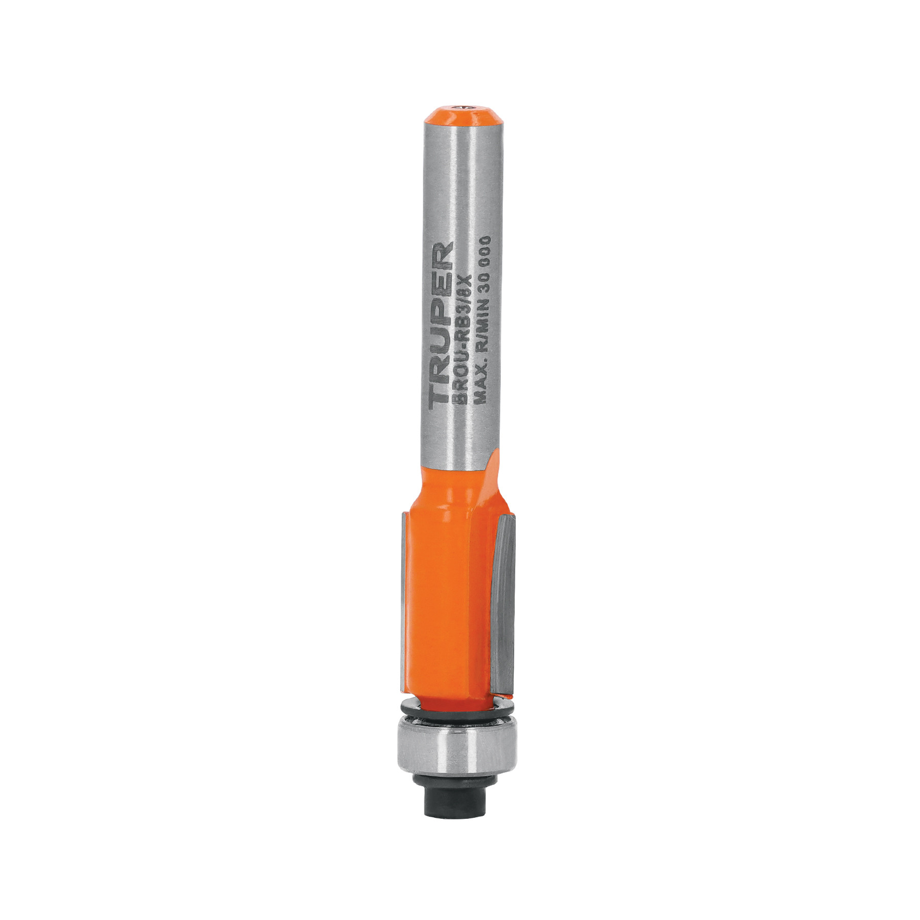Broca para router, corte recto, 3/8" con balero, TRUPER