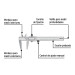 Calibrador vernier escolar 5", acero, std y mm, PRETUL
