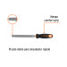 Lima media caña bastarda 6" con mango Comfort Grip, TRUPER