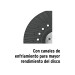 Respaldo para discos de lija 4-1/2", eje M14, TRUPER