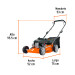 Podadora con motor a gasolina de 4 HP, 18" de corte, TRUPER