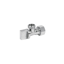 Llave angular de latón 1/2 x 1/2" para CPVC, tipo barrilito