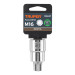 Dado punta corta bristol M16, cuadro 1/2", TRUPER