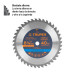 Disco sierra 8-1/4" para madera, 40 dientes centro 5/8"
