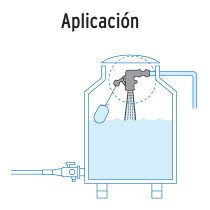 Válvula de POM, 1/2" para flotador, Foset