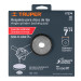 Respaldo para discos de lija 7", eje 5/8, TRUPER