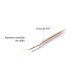 Rollo de 100 m cable polarizado transparente p/bocina 22 AWG