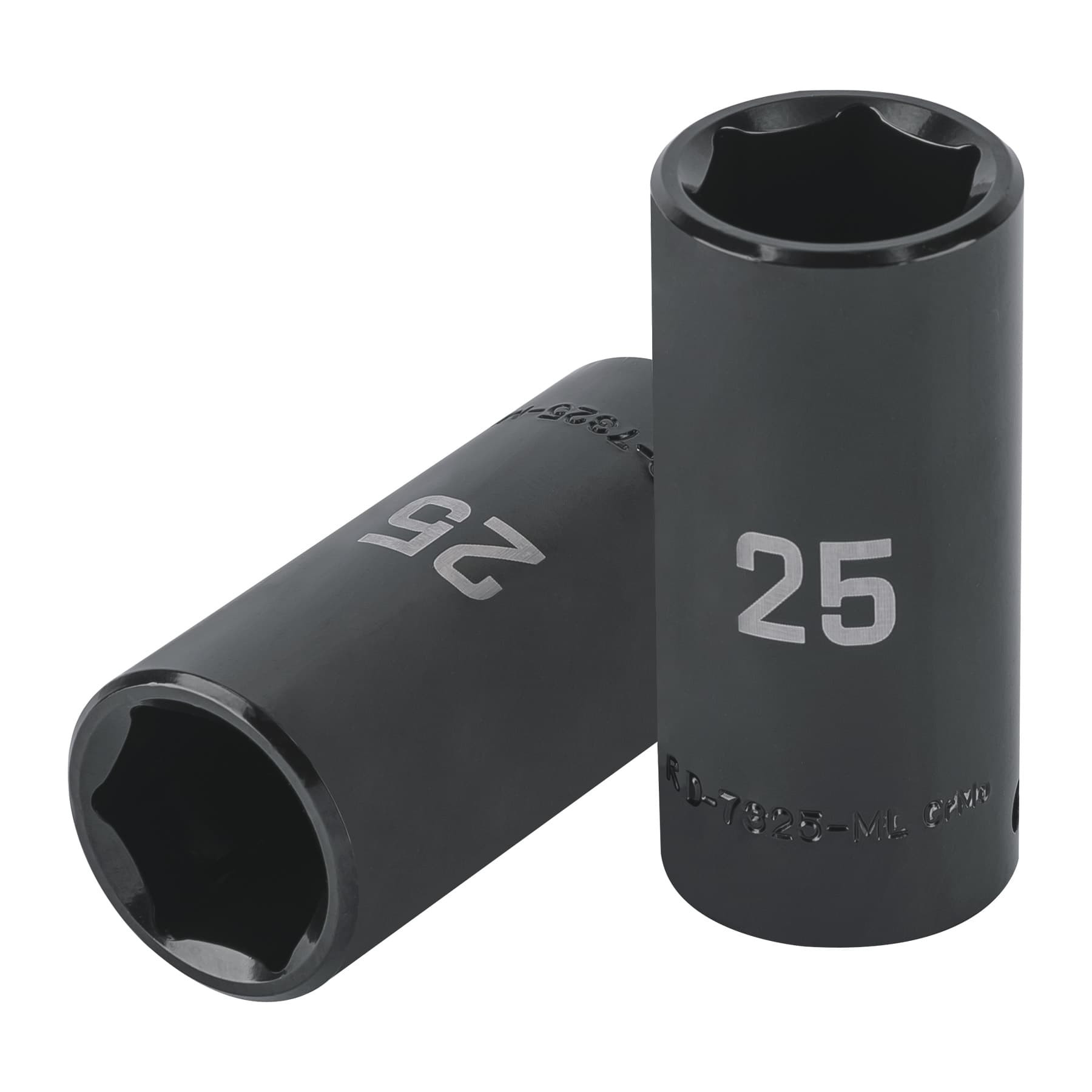 Dado largo impacto de 25 mm, 6 puntas, cuadro 1/2", TRUPER