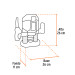 Router (Rebajadora) 1200W, 1-3/4 HP, TRUPER PRO