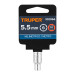 Dado de 5.5 mm, 6 puntas, cuadro 1/4", TRUPER
