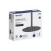 Regadera plato redondo 12" con brazo, negro, FOSET RIVIERA