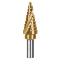 Broca escalonada titanio 9 escalones 1/4" a 3/4", EXPERT