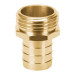 Conector 3/4" macho de latón sólido para manguera, TRUPER