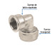 Codo 90° para PEALPE, 1/2", con rosca hembra, FOSET