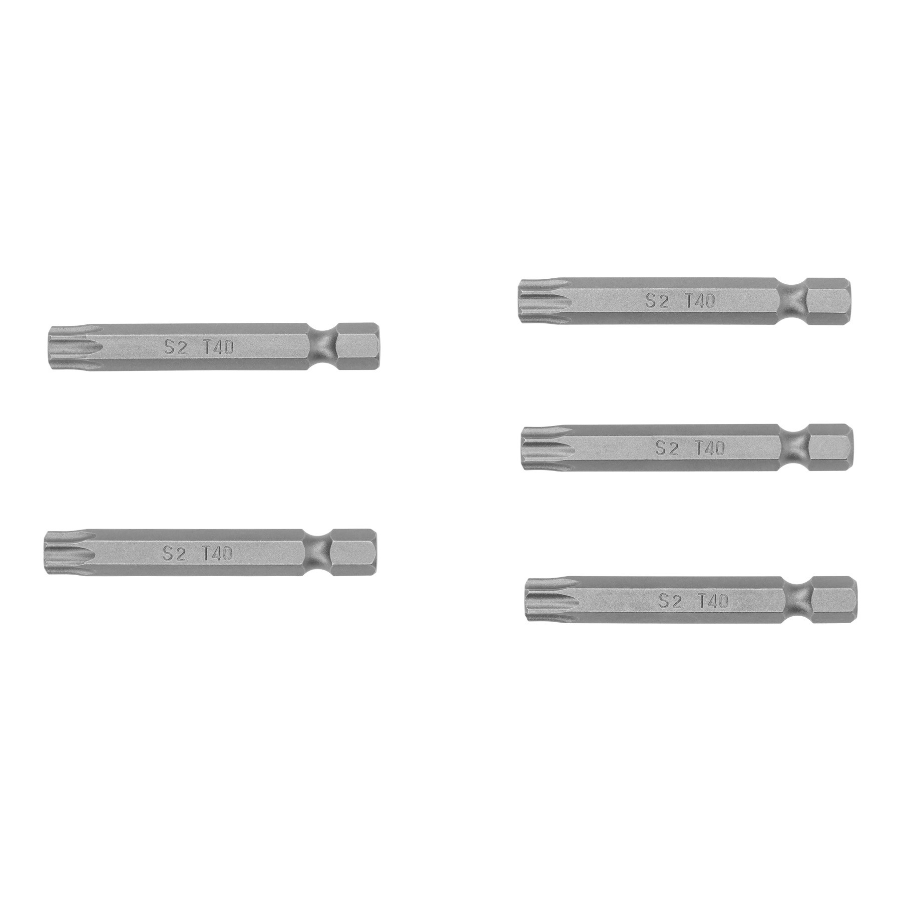 Estuche con 5 puntas torx T40 con seguro largo 2", EXPERT