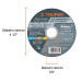Disco abrasivo de corte preciso multimat 4-1/2" x 1mm TRUPER