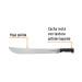 Machete estándar 22" cacha negra inyectada, TRUPER