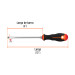 Desarmador plano 1/4" x 6" mango Comfort Grip, TRUPER