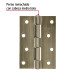 Bisagra rectangular 4 x 2-3/4", latón antiguo, HERMEX