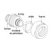 Tapón para PE-AL-PE, 3/8", FOSET