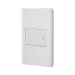Placa armada blanca 1 interruptor 1.5 módulos, Lisboa