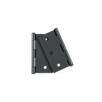 Bolsa c/2 bisagras cuadradas 3", plana, negro, BASIC