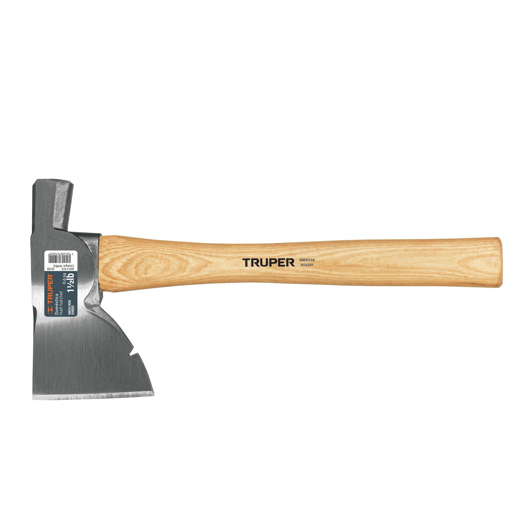 Hacha Doméstica 1-1/2 lb, mango hickory 14", TRUPER