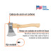 Hacha europea, 600 g, mango hickory 14", TRUPER