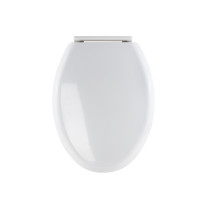 Asiento p/WC one piece, cierre lento, cerrado, blanco, AQUA