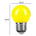 Foco LED 1 W, tipo globo G45, color amarillo, E26, VOLTECK