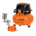 Kit compresor libre de aceite 24L, manguera y pistola,TRUPER