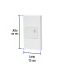 Placa armada 1 interruptor, 1.5 módulos, Española, blanco