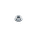 Bolsa con 100 tuercas flange, 1/4", acero galvanizado, FIERO