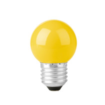 Foco LED 1 W, tipo globo G45, color amarillo, E26, VOLTECK