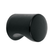 Perilla estilo "Cilindro" acabado negro, HERMEX