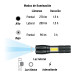 Linterna de 1 LED 270 lm con luz de emergencia, recargable