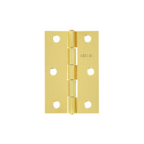 Bisagra rectangular 2-1/2" acero latonado, HERMEX